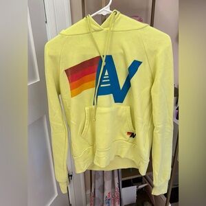 Neon yellow aviatornation hoodie